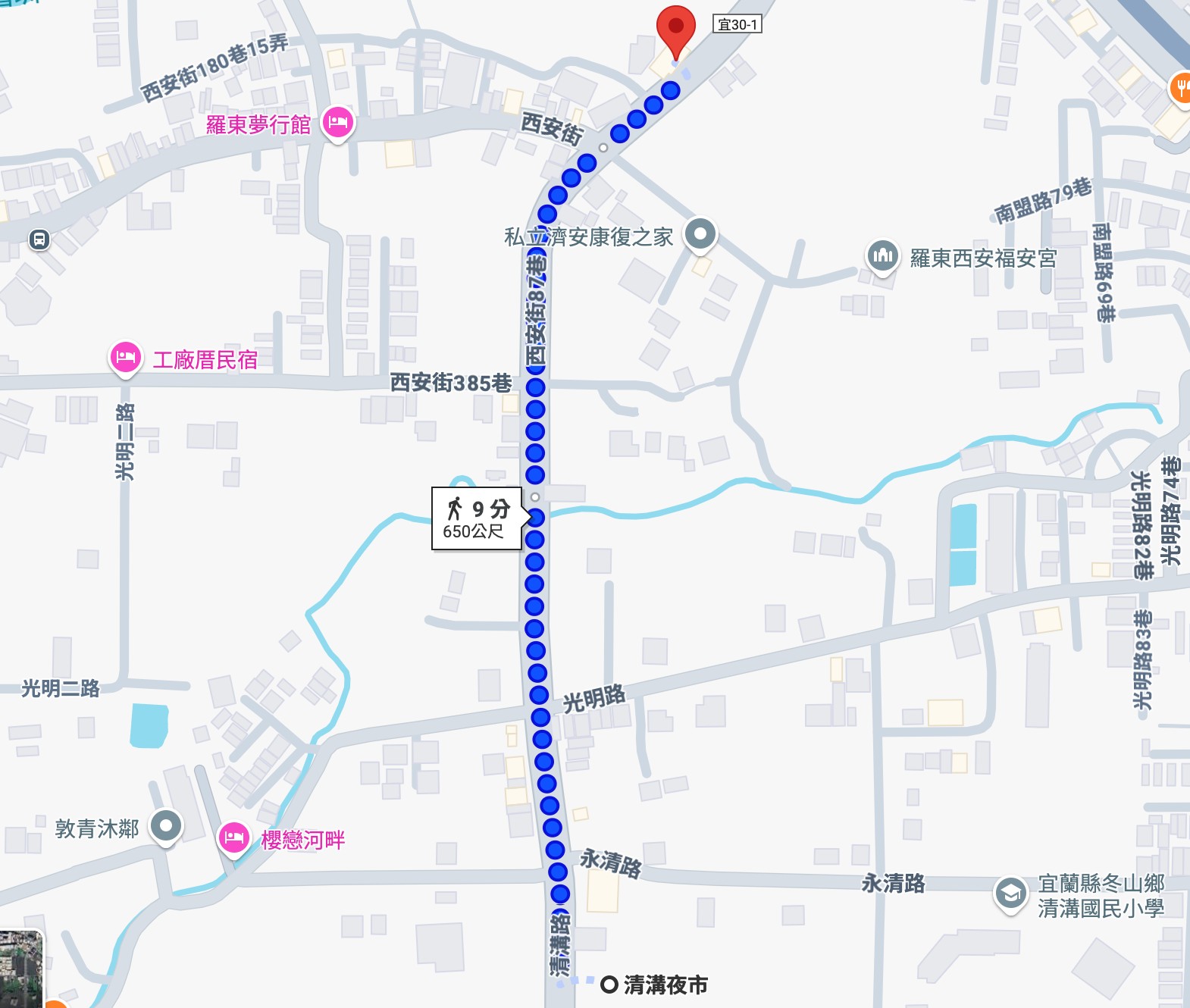 韓雞村 朋月栻 菜單 宜蘭韓式料理 韓雞雞-韓吃一隻雞 韓式炸雞 韓式烤肉 清溝夜市美食 宜蘭聚餐餐廳推薦地圖