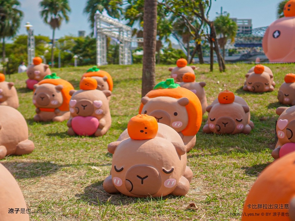 2025卡比胖拉出沒注意 台南景點 親子景點 水豚君 安平漁人碼頭 親子旅遊 假日市集 卡比胖拉夜間燈光秀 臺南萌翻天