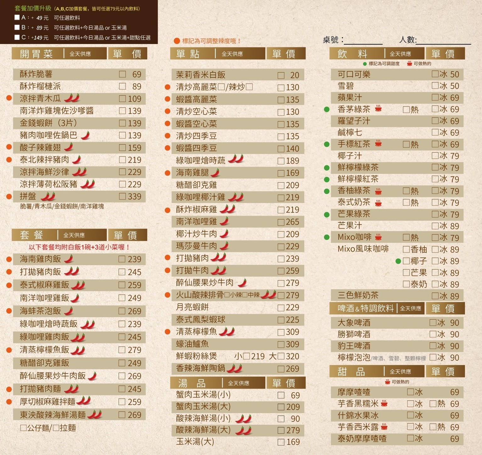 大城享泰食 菜單 台中大坑餐廳 泰式料理 個人套餐 訂位 推薦美食 壽星 外帶