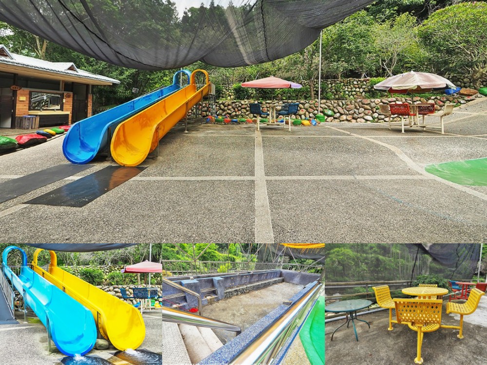 新社景點-櫻花鳥森林 迷你小火車x溜滑梯戲水區x鸚鵡放飛秀x露營 不止花好拍 親子旅遊也好玩！