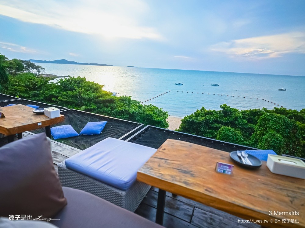 3 Mermaids 美人魚餐廳 芭達雅 Pattaya cafe 鳥巢餐廳 海景餐廳