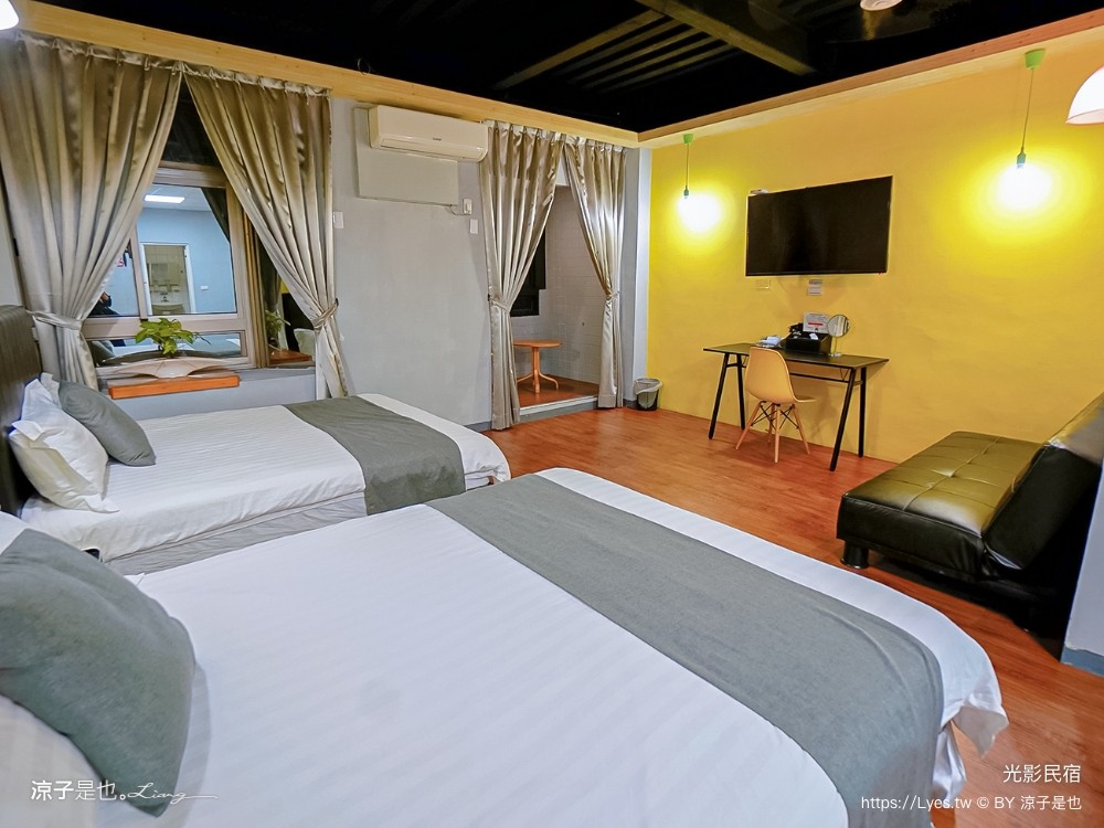 光影民宿 嘉義住宿推薦 布袋民宿 房型 雙人房 四人房 背包客