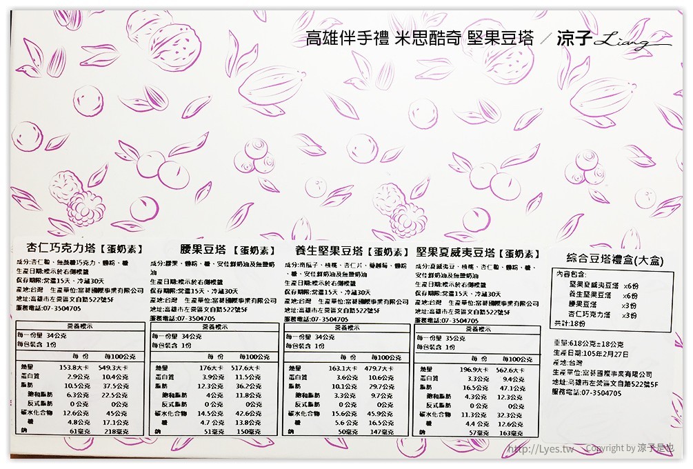 高雄伴手禮 米思酷奇 堅果豆塔 - 涼子是也 blog