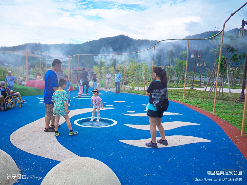 福興溫泉區親子共融公園 埔里 日式溫泉公園 南投景點 溫泉主題 埔里親子公園 泡腳池 攀爬網 沙坑 親子景點