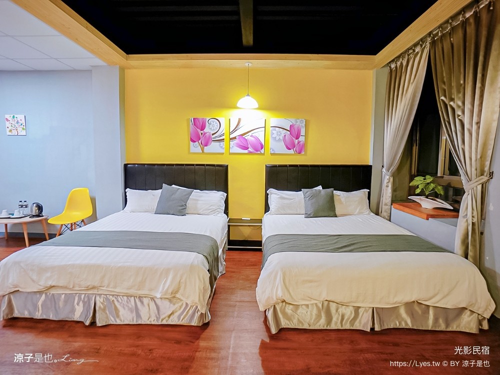 光影民宿 嘉義住宿推薦 布袋民宿 房型 雙人房 四人房 背包客