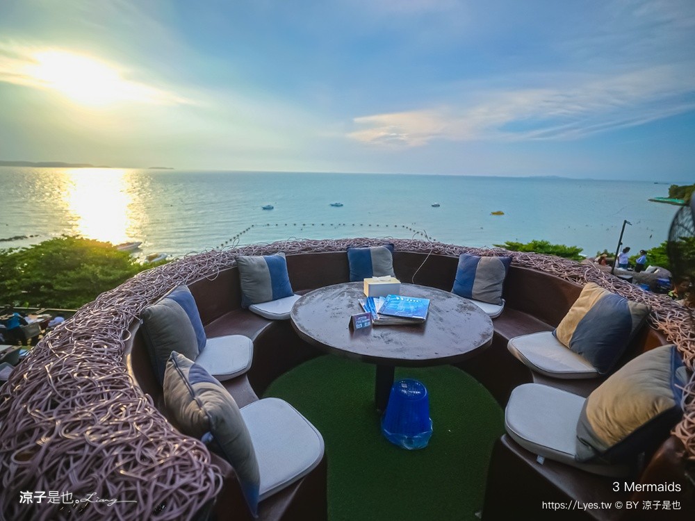 3 Mermaids 美人魚餐廳 芭達雅 Pattaya cafe 鳥巢餐廳 海景餐廳