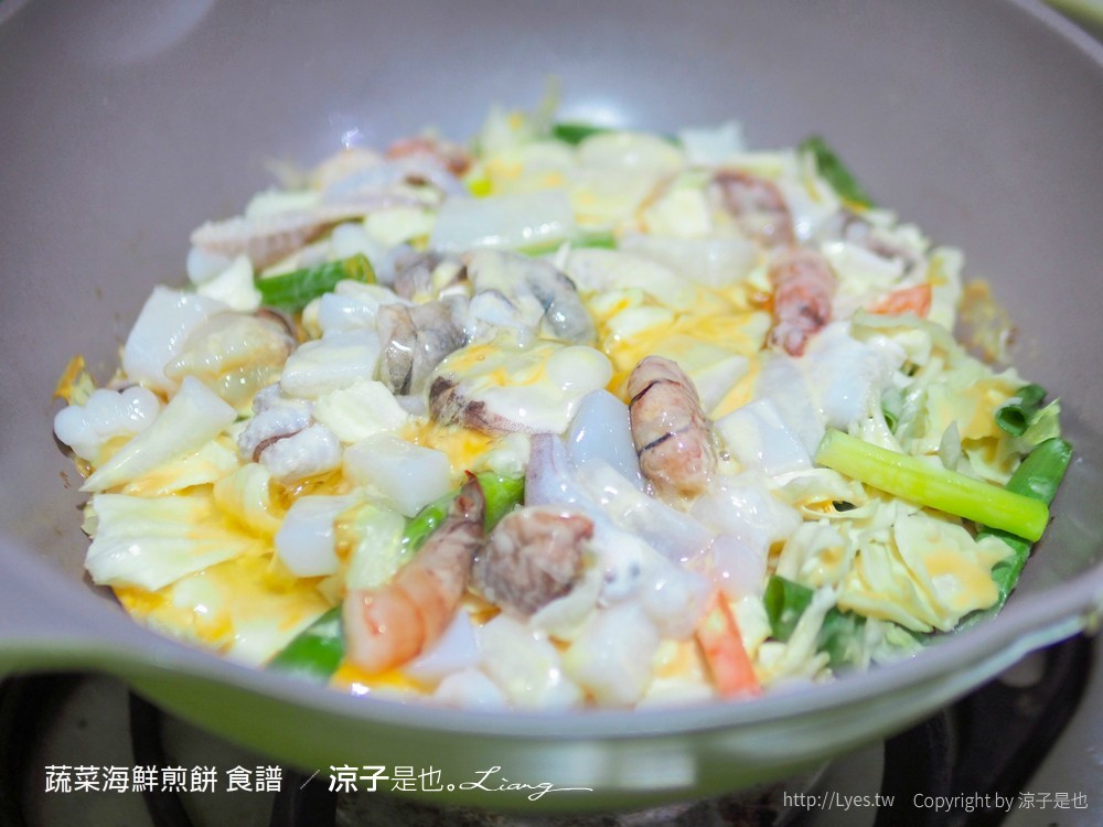 蔬菜海鮮煎餅食譜 韓式海鮮煎餅 比例 粉漿 沾醬 懶人簡單煮法