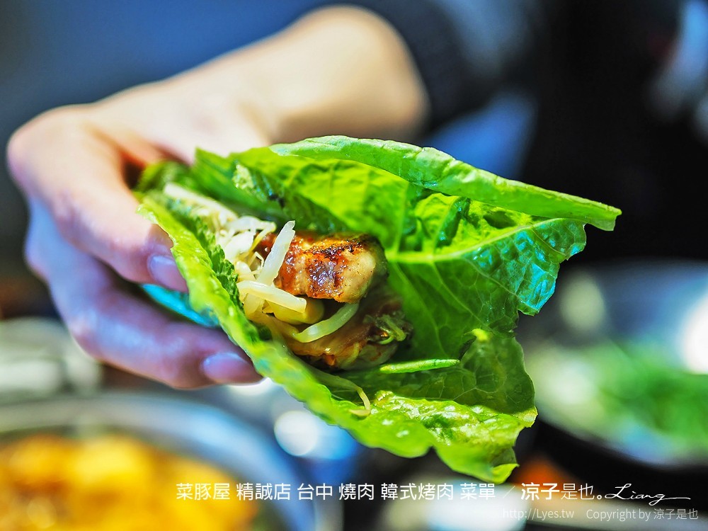 台中-菜豚屋(附菜單)精誠店 日系韓式烤肉精緻好吃耶！無限續生菜還有芝麻葉！