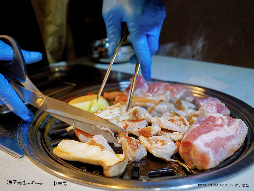 料韓男 菜單 台中美食 韓國熟成烤五花肉 北屯燒烤餐廳 專人代烤 韓式烤肉推薦