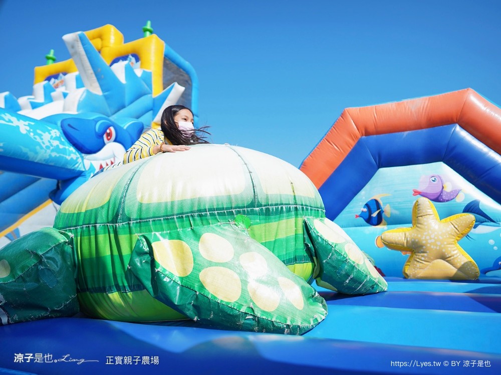 正實親子農場 門票 彰化 親子景點 撿雞蛋 氣墊樂園 溜滑梯 免費 餵小動物體驗 沙坑