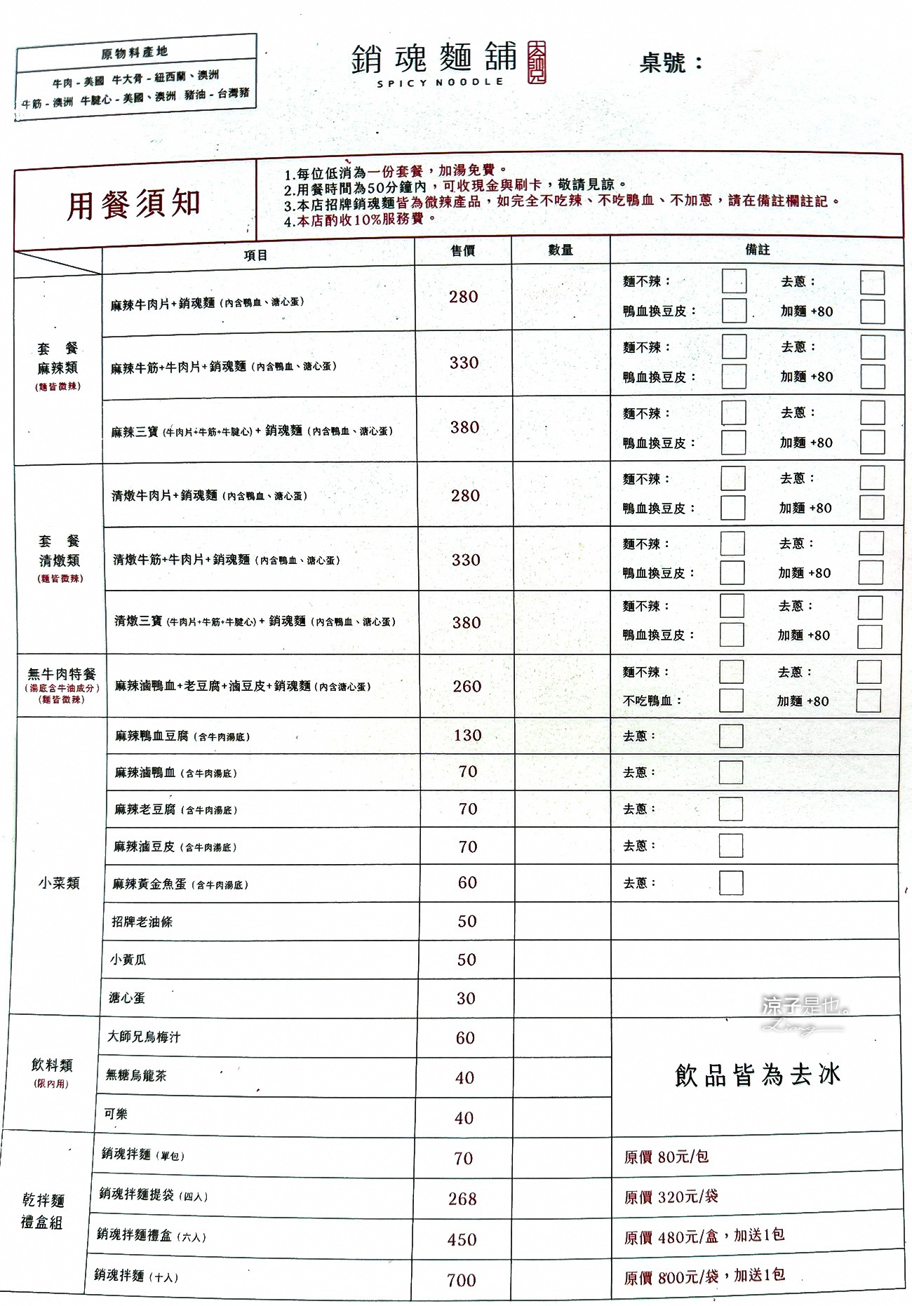 大師兄銷魂麵舖 菜單 台中中友店 中友百貨 美食街 餐廳 小吃 一中街商圈 麻辣乾拌麵