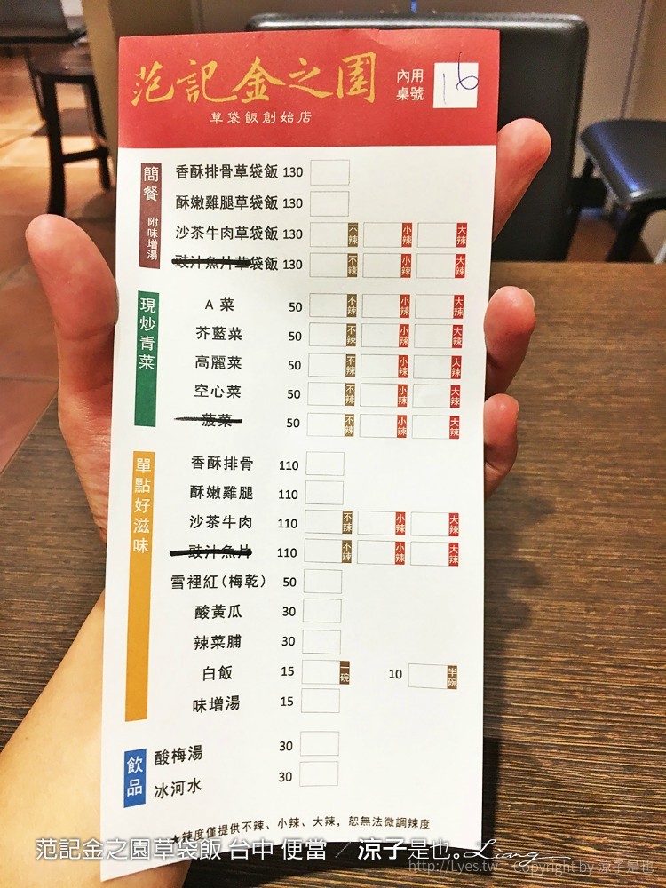 范記金之園草袋飯 台中 便當