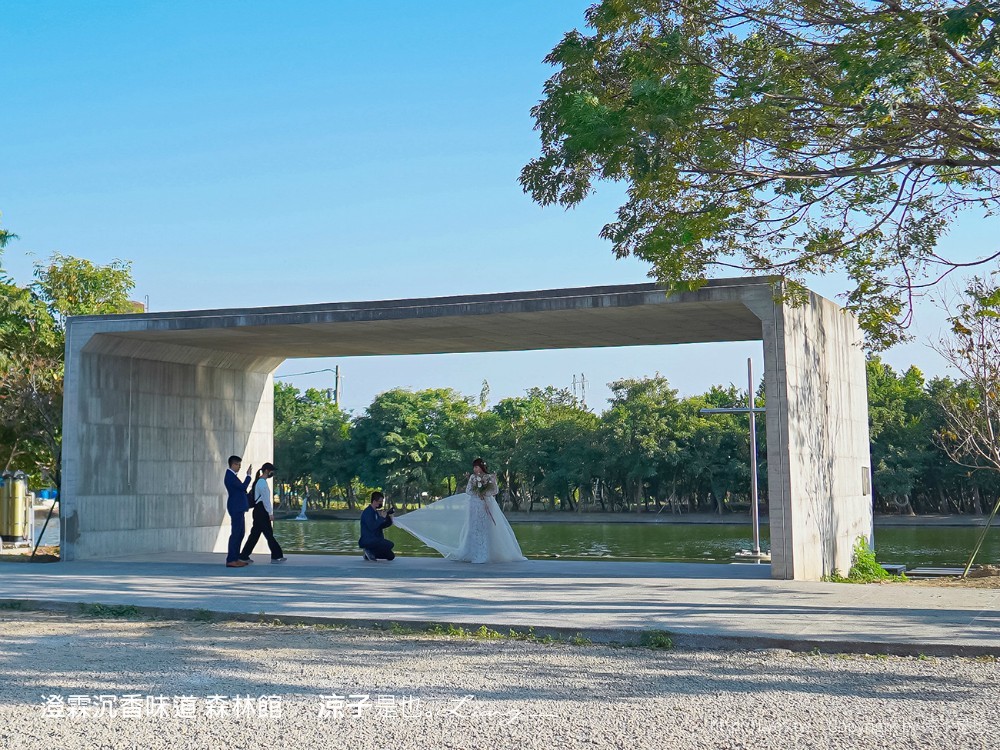 澄霖沉香味道森林館 雲林景點 愛心落羽松 湖畔步道 水之教堂 台版兼六園