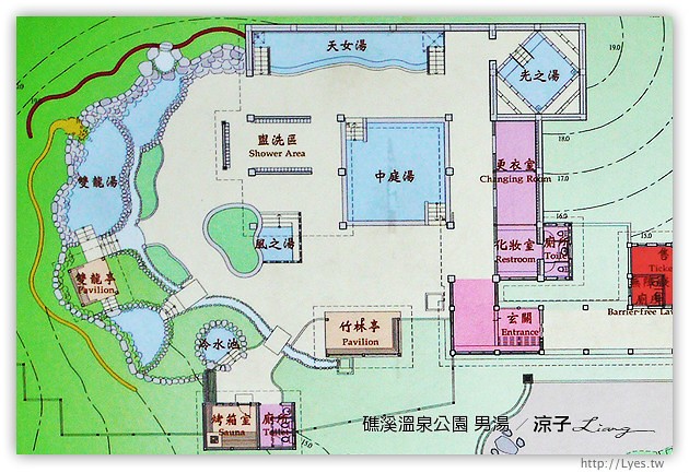 宜蘭景點-礁溪溫泉公園-日式風格的露天大眾裸湯溫泉