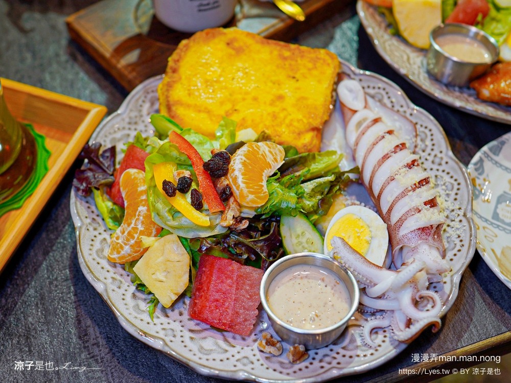 漫漫弄 菜單 台南南區美食 台南咖啡館 老宅餐廳 早午餐 義大利麵 漢堡 下午茶
