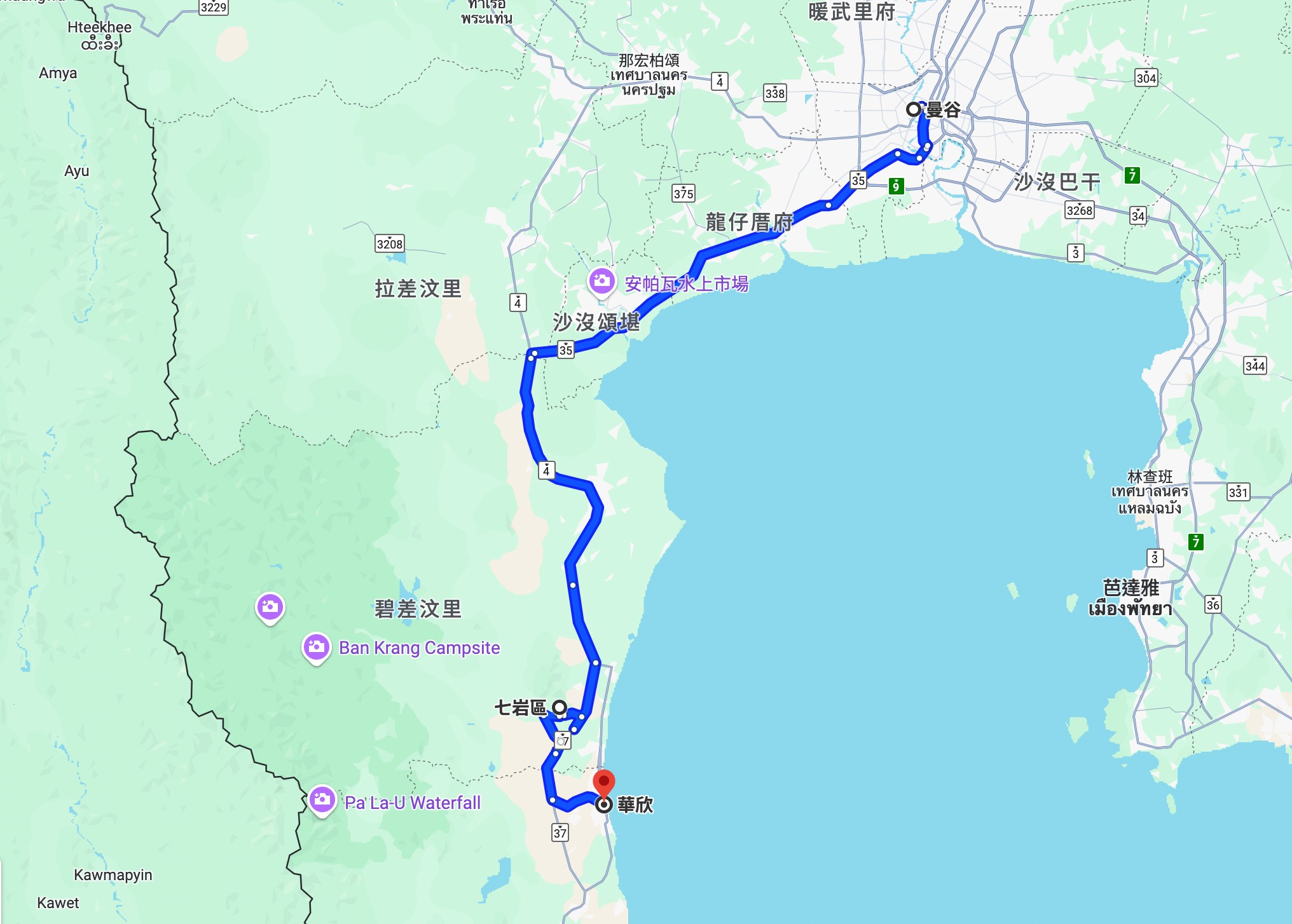 華欣自由行 泰國旅遊攻略 華欣交通 華欣景點 華欣美食 華欣飯店 華欣住宿 餐廳 行程規劃 必去必吃 HUA HIN 地圖