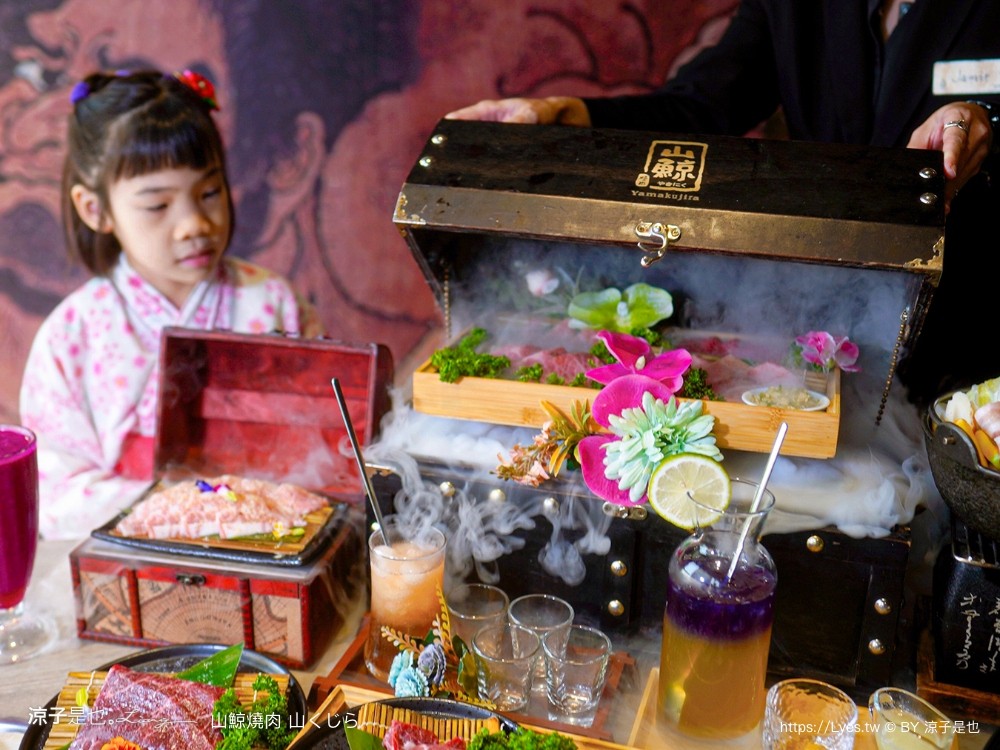 山鯨燒肉 菜單 台中漢口 燒肉美食 生日優惠 停車 訂位 優惠 台中燒肉餐廳推薦 和服 網美必拍 寶箱