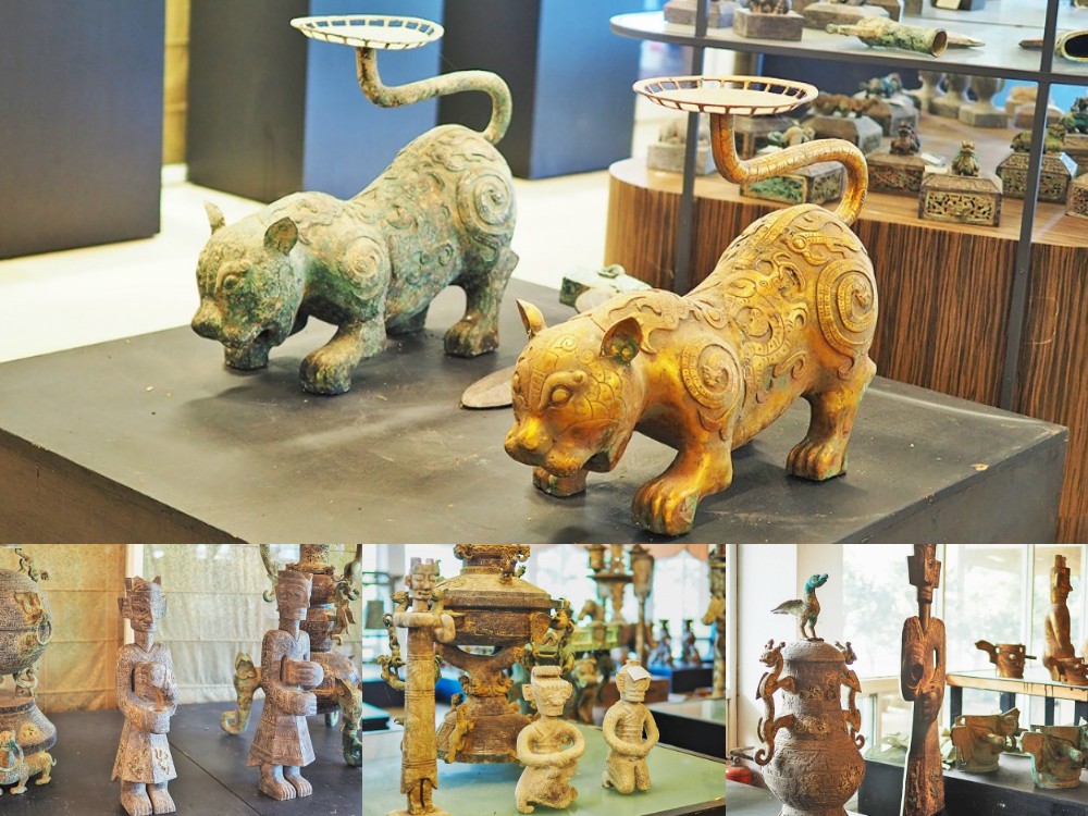 新社景點-明月居茶花山莊 無菜單懷石料理 全台最大茶花園 收藏眾多歷史古文物 三星堆青銅器