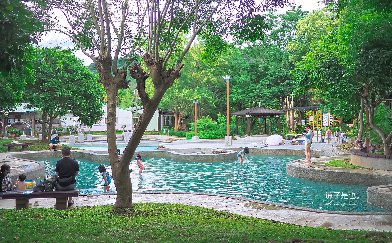 桃米親水公園 2022埔里親水節 南投埔里景點 免門票戲水池 親子玩水景點 山系親水公園