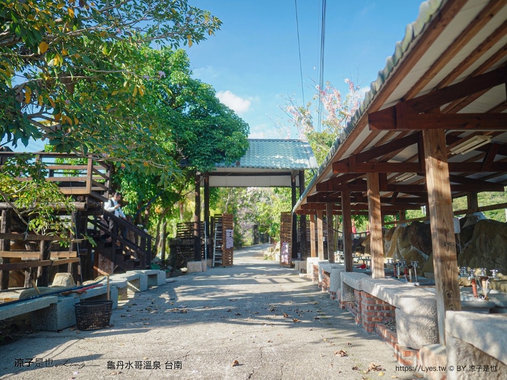 龜丹水哥溫泉區 台南景點 spa 露天溫泉池 花旗木秘境 水哥休閒農事體驗