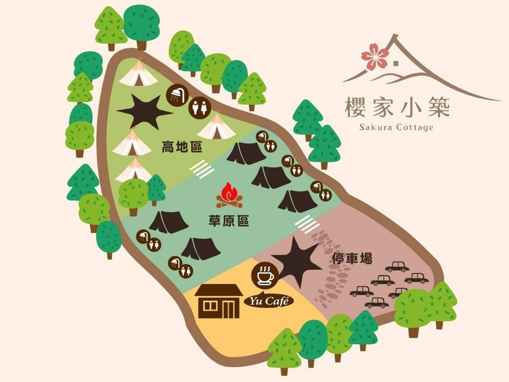 櫻家小築 櫻家小築 谷關住宿 懶人露營 台中露營 包場露營 台中住宿 親子住宿 櫻家小築地圖