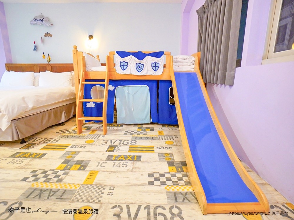 慢漫窩溫泉旅宿 宜蘭礁溪親子飯店 溜滑梯房型 獨立泡湯池 露天溫泉 CP值