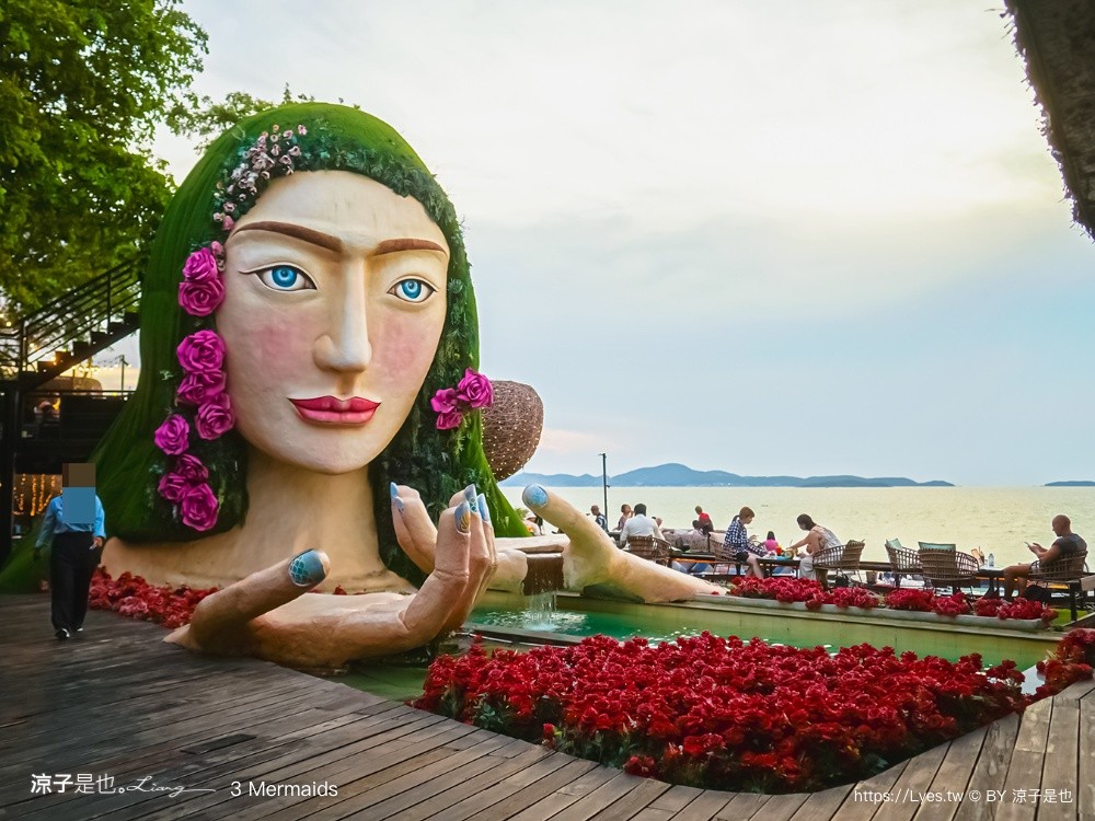 3 Mermaids 美人魚餐廳 芭達雅 Pattaya cafe 鳥巢餐廳 海景餐廳