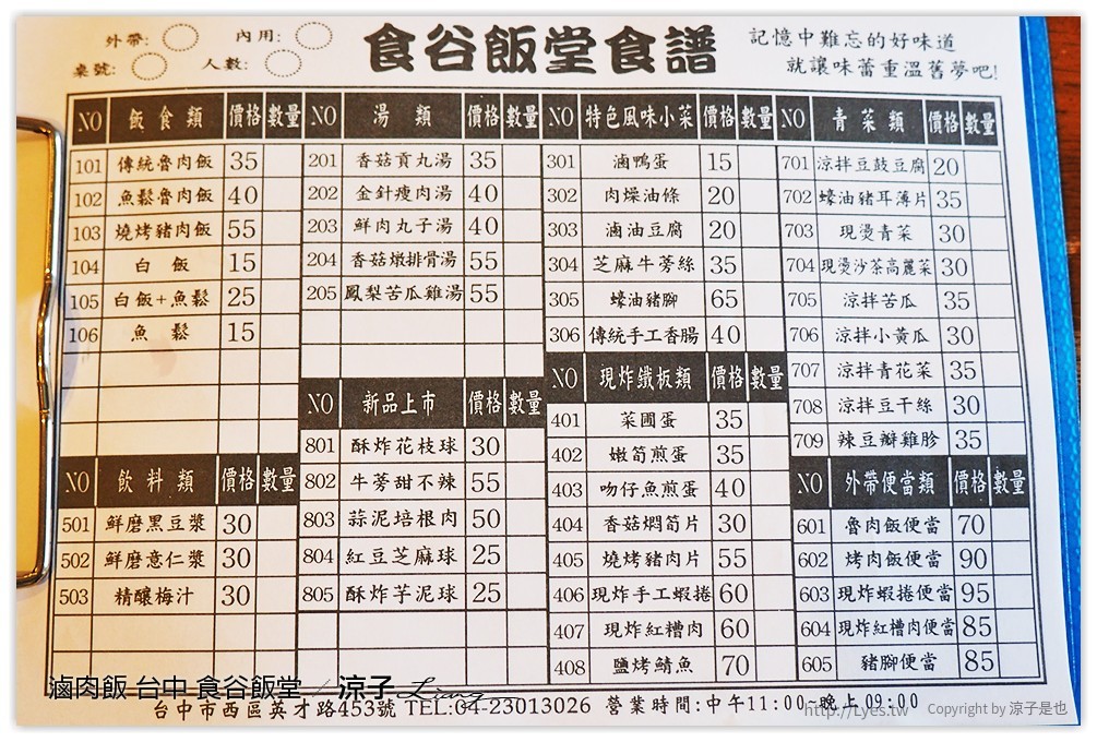 台中-食谷飯堂 在勤美誠品、Hotel One附近的古早味滷肉飯、烤肉飯