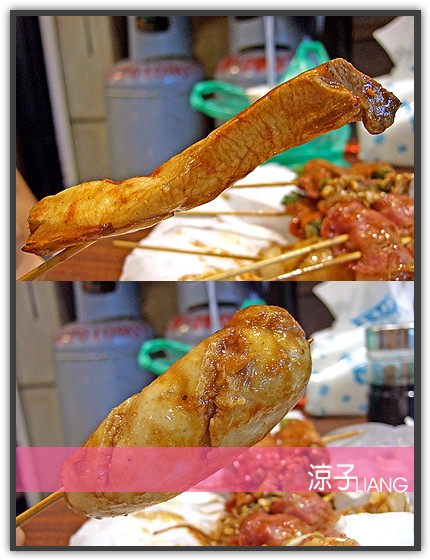 台中小吃-忠孝夜市 烤東烤西 港式燒烤十元專賣店