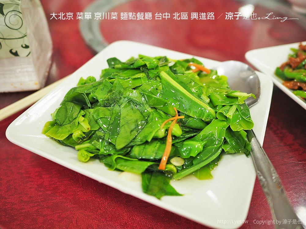 大北京 菜單 京川菜 麵點餐廳 台中 北區 興進路
