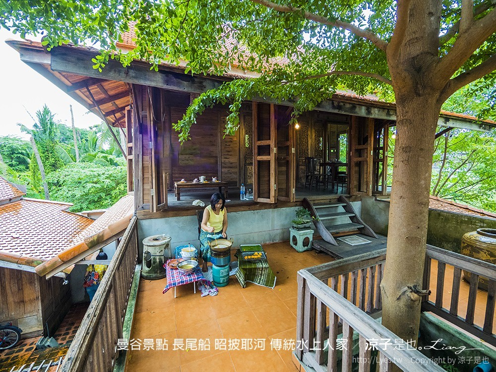 曼谷景點 長尾船 昭披耶河 傳統水上人家