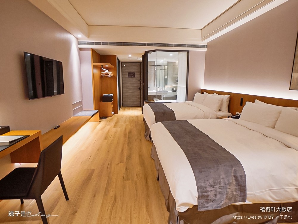 禧榕軒大飯店 台南新開幕 火車站住宿飯店 雙人房 四人房 家庭房 房型開箱 頂樓空中花園泳池 房價