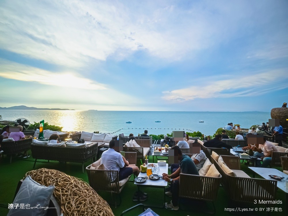 3 Mermaids 美人魚餐廳 芭達雅 Pattaya cafe 鳥巢餐廳 海景餐廳