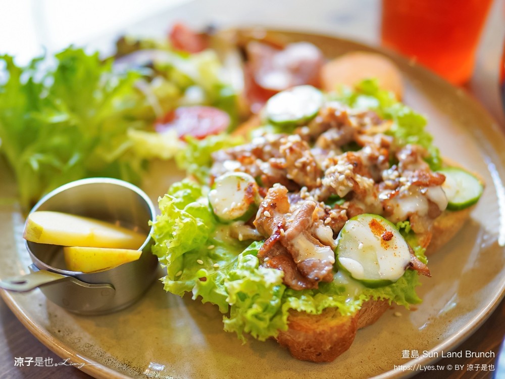 晝島 菜單 台中北屯美食 新開幕 早午餐餐廳推薦 牛肉麵早餐 三明治 sun land brunch