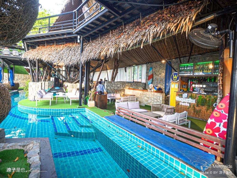 3 Mermaids 美人魚餐廳 芭達雅 Pattaya cafe 鳥巢餐廳 海景餐廳