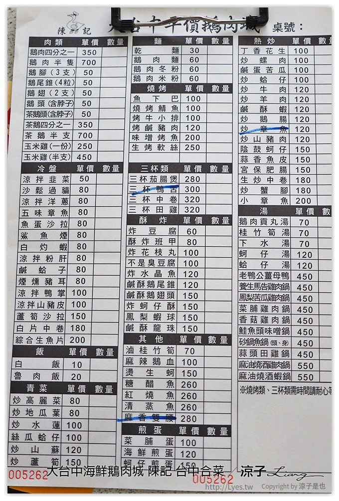 大台中海鮮鵝肉城 陳記 台中合菜 - 涼子是也 blog