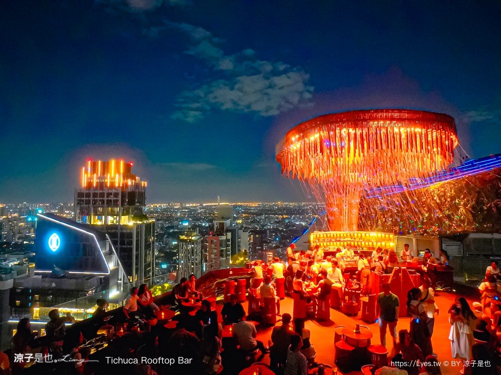 水母酒吧 水母酒吧 Tichuca Rooftop Bar 泰國曼谷 高空酒吧 推薦 網美 T-One大樓 景點 Thong Lor站 泰國曼谷 高空酒吧 推薦 網美 tone大樓 景點 thong lor站