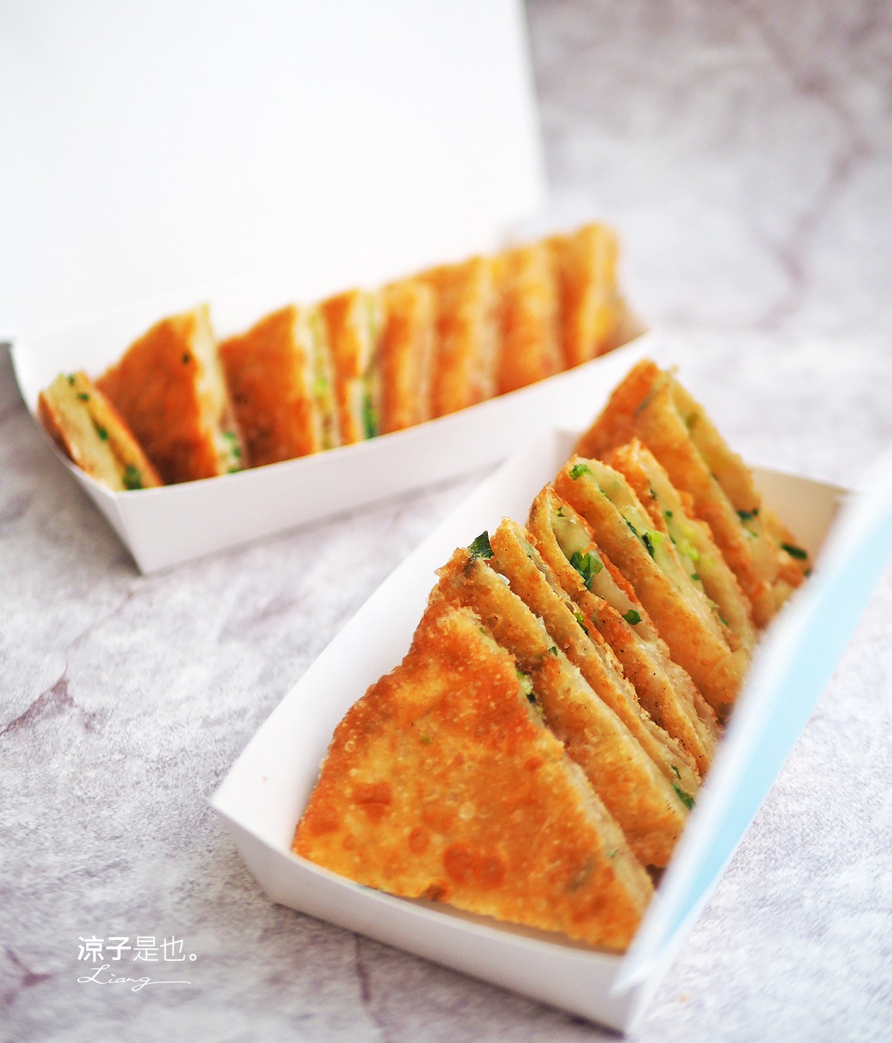 台中-劉姥姥手工蔥油餅(蔥油餅的異想世界) 口感紮實酥脆 科博館附近美食小吃