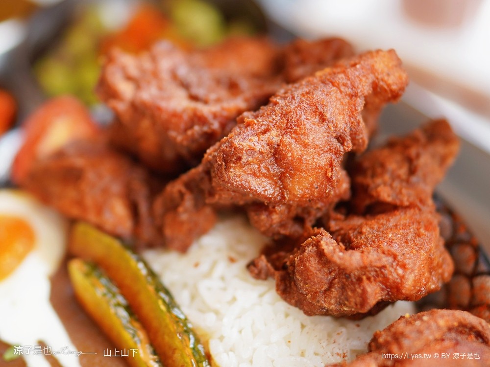 山上山下 菜單 南投埔里美食 山上山下咖哩飯專賣店 桃米村 唐揚雞 炸豬排 唐揚雞 炸豬排