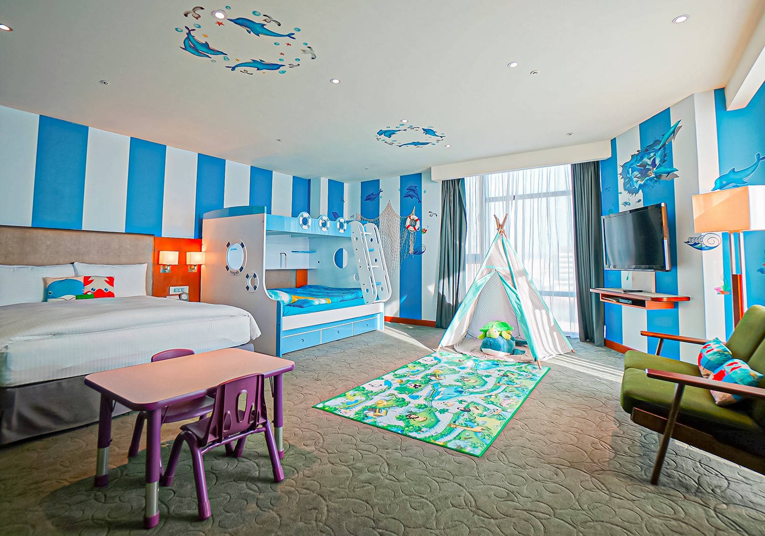 台中港酒店 台中親子飯店 梧棲住宿 海洋親子房 早餐自助吧吃到飽