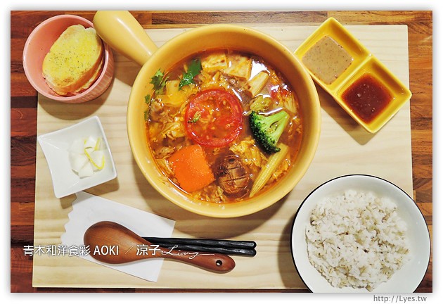 台中-青木和洋食彩 AOKI 質感不錯的青木輕食手作餐廳,不過價位小貴