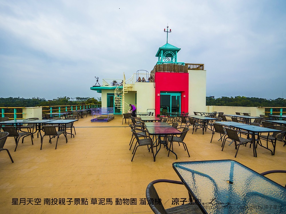 星月天空 南投親子景點 草泥馬 動物園 溜滑梯