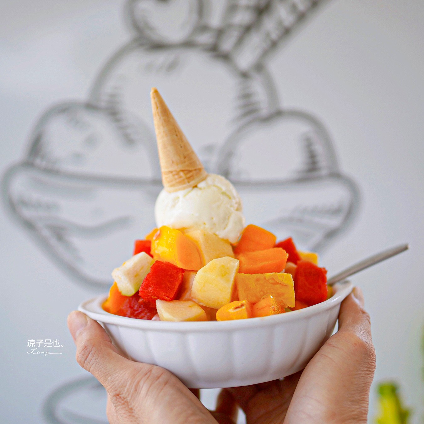 成美豐仁冰 菜單 一中街 孔廟 水果冰 豐仁冰創始店 台中手工冰淇淋 成美商行 飲料 冰沙 水餃 泡麵