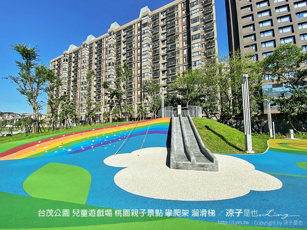 台茂公園 兒童遊戲場 桃園親子景點 攀爬架 溜滑梯