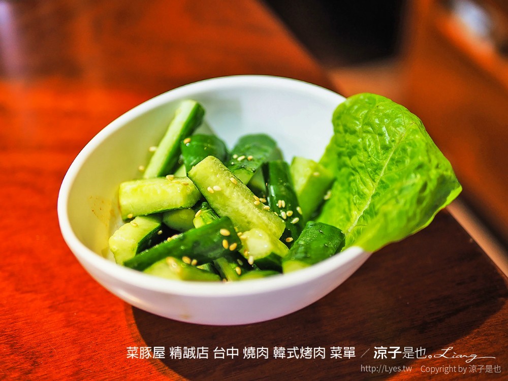 台中-菜豚屋(附菜單)精誠店 日系韓式烤肉精緻好吃耶！無限續生菜還有芝麻葉！