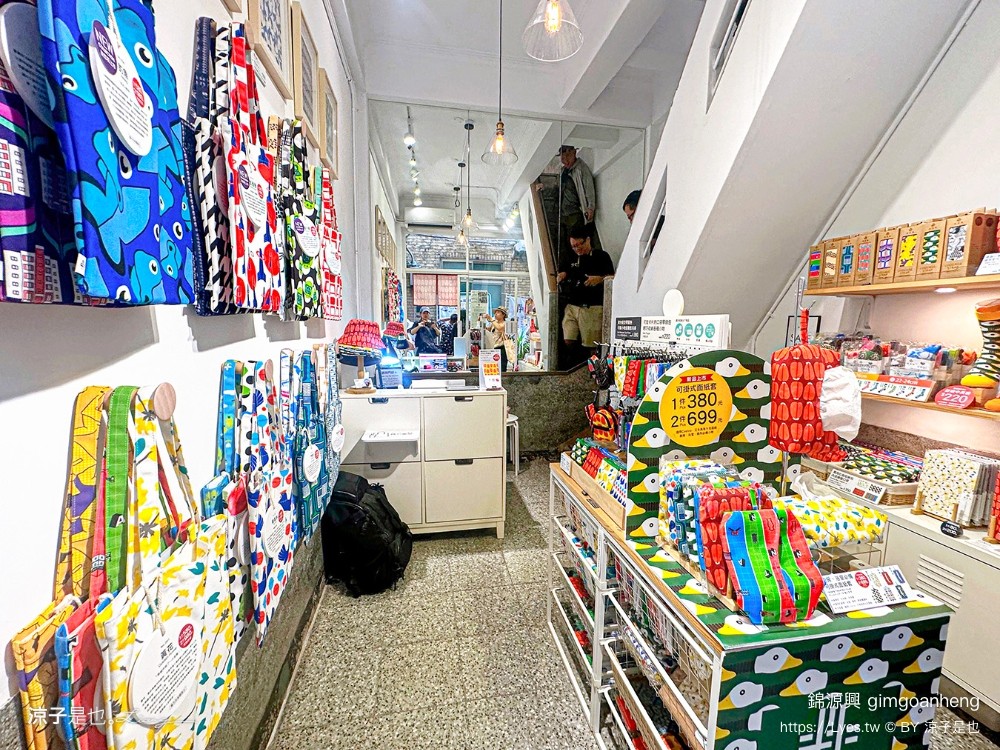 錦源興 台南百年布莊 文青風布莊包包 烏魚子 藍白拖 雞蛋冰 印花布 提袋 gimgoanheng