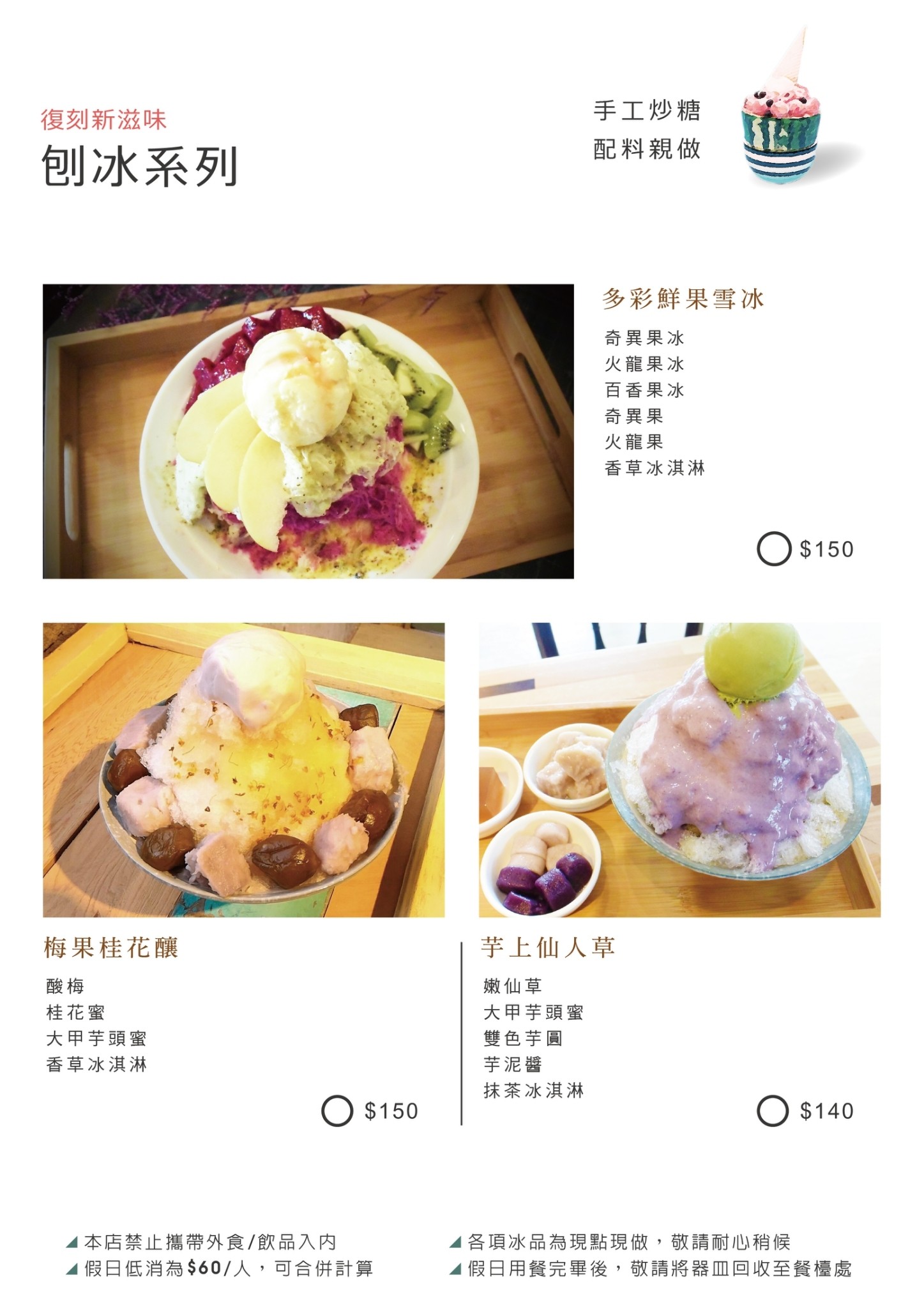 新南五五製冰所 菜單 台中大里冰店