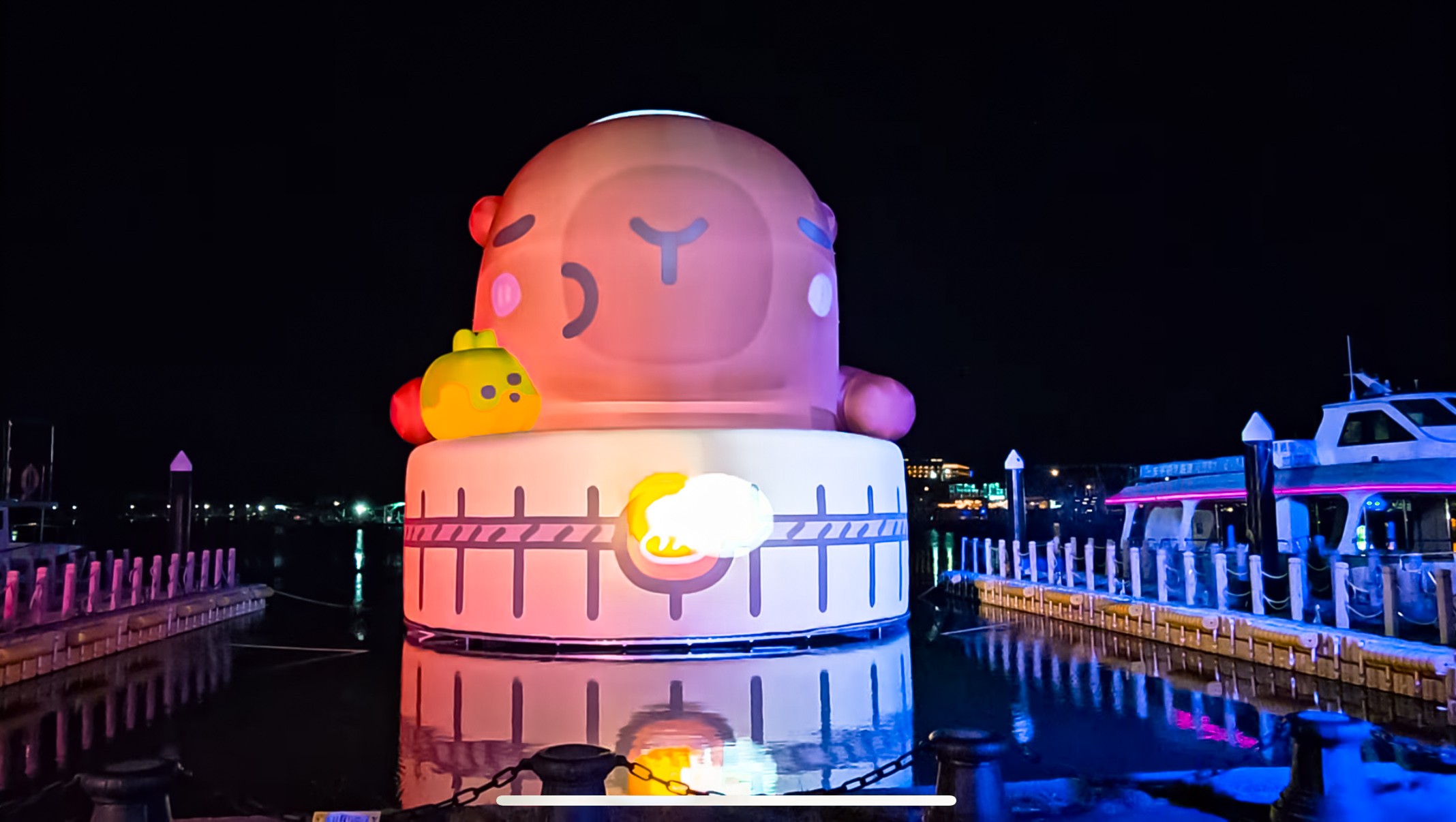 2025卡比胖拉出沒注意 台南景點 親子景點 水豚君 安平漁人碼頭 親子旅遊 假日市集 卡比胖拉夜間燈光秀 臺南萌翻天