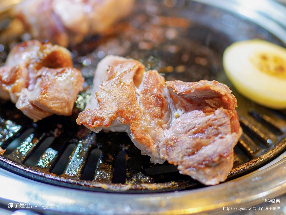 料韓男 菜單 台中美食 韓國熟成烤五花肉 北屯燒烤餐廳 專人代烤 韓式烤肉推薦