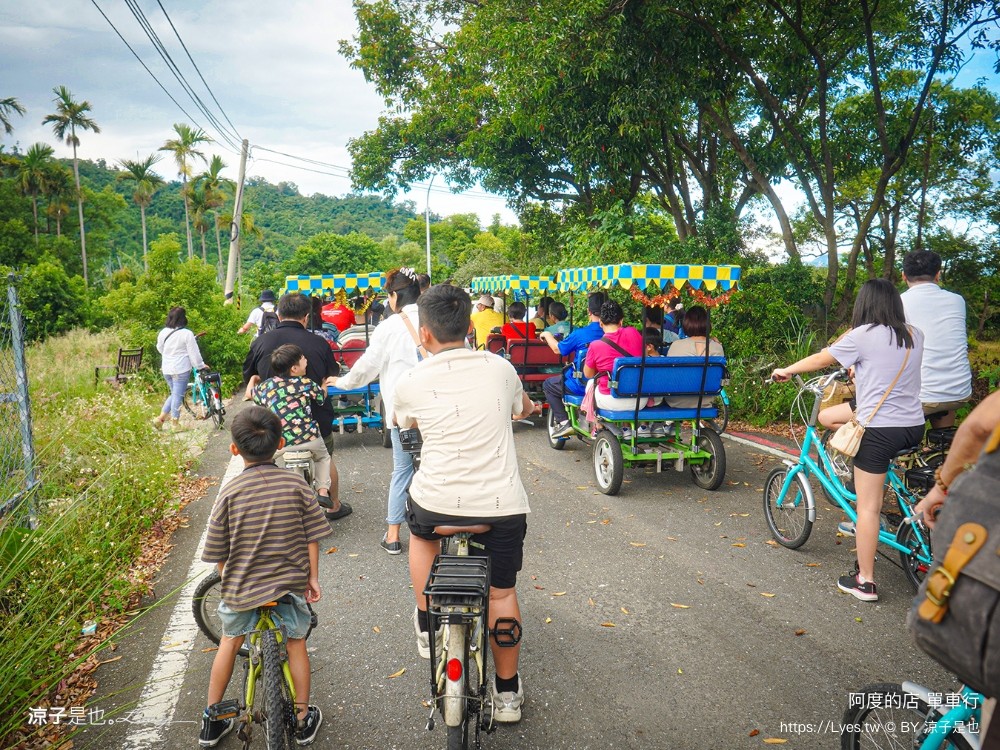 阿度的店 台東景點 鹿野 租車 電動單車遊 綠色隧道 躺馬路 體驗 自行車